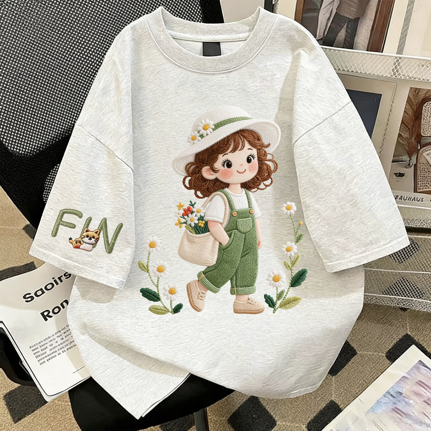 女童纯棉短袖T恤夏季宽松韩版图片