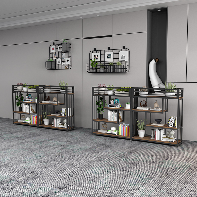 办公室屏风隔断置物架现代简约餐厅围栏绿植花架卡座矮隔断墙铁艺