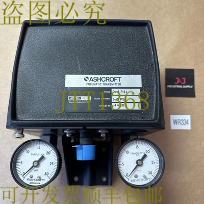 原装供应- Ashcroft 4480S 气动压力初始 3-15PSI 范围 0/8PSI
