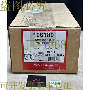 原装供应- Bell & Gossett 100 IB 系列 106189 循环泵 1/12  ???