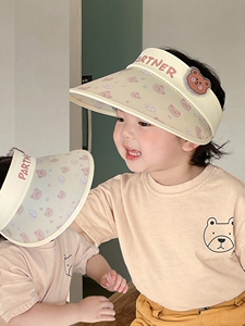 蕉下儿童防晒帽春夏季遮阳防紫外线女童宝宝男女孩空顶太阳帽子大
