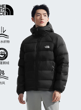 北面鹅绒户外保暖羽绒服男款冬季品牌正品600蓬新款黑色外套 7W7G
