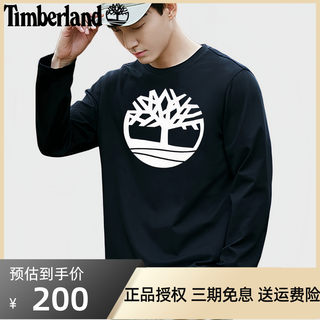 Timberland 添柏岚长袖T恤男款24春夏新款休闲棉质印花体恤|A2Q9U