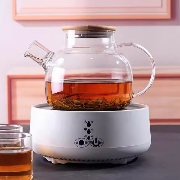 家用耐高温凉白开水杯套装日式玻璃1L果茶壶煮茶炉大容量商用专用
