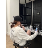 t恤女小个子宽松显瘦内搭打底衫 十一石Lazy life设计感白色长袖