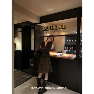 十一石 豹纹半身裙女小个子A字短裙显瘦包臀鱼尾裙ll 复古回潮