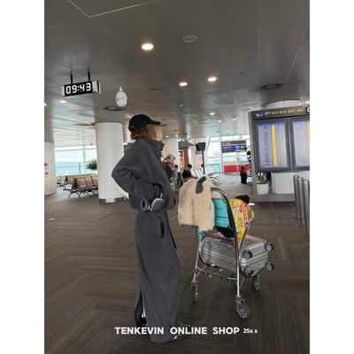 摇粒绒立领拉链卫衣长款卫裙套装