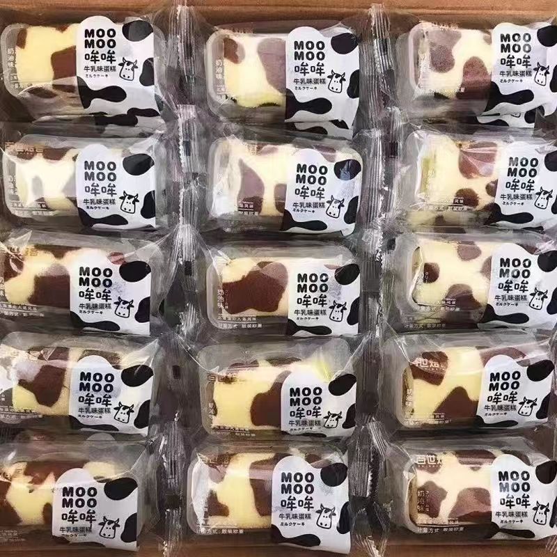 哞哞蛋糕卷代餐面包夹心健康早餐