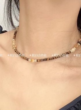 天然石串珠项链女2025新款