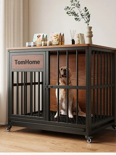 家用室内中大型狗笼柯基金毛拉布拉多防越狱抽拉托盘带轮别墅 包邮