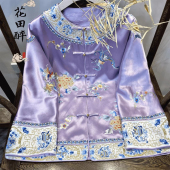 复古盘扣刺绣汉服改良唐装 国风上衣高级感外套大码 女装 2025新中式