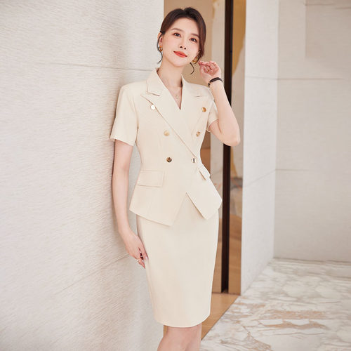 职业套装女气质美容院工作服夏季
