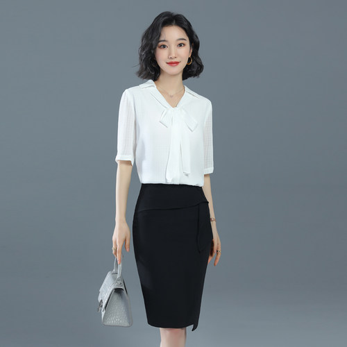 诗璐雅夏季时尚前台空姐制服