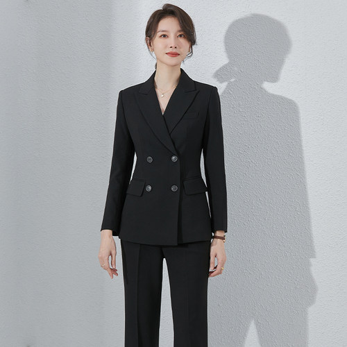 诗璐雅时尚洋气西装套装女两件套