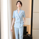 短袖 女士夏季 上衣时尚 洋气工装 套工作服 诗璐雅职业西装 西服裤 套装
