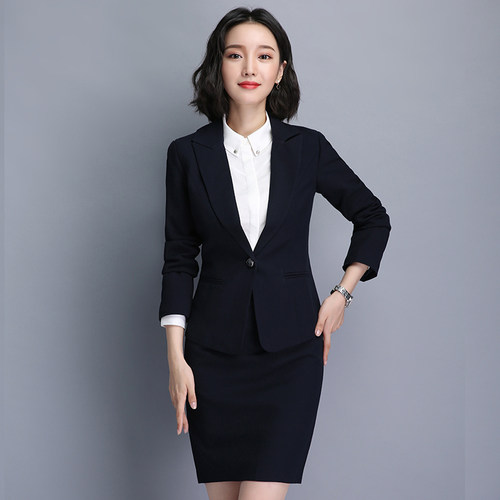 西装套装时尚面试美容师工作服
