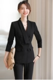 诗璐雅 Пиджак классического кроя, классический костюм, демисезонный модный комплект, элитная униформа медсестры для работы