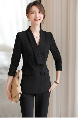 诗璐雅 Пиджак классического кроя, классический костюм, демисезонный модный комплект, элитная униформа медсестры для работы