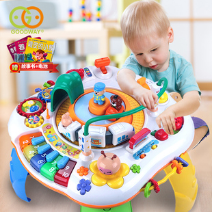 谷雨游戏桌早教益智幼儿学习台1 3岁宝宝儿童多功能男孩婴儿玩具2