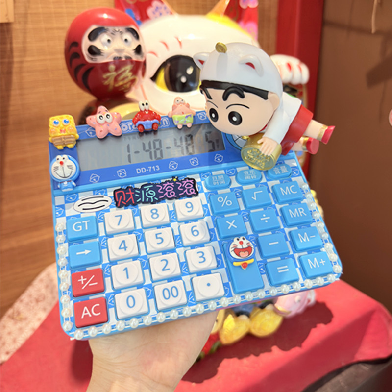 大按键躺赚手办蜡笔小新DIY