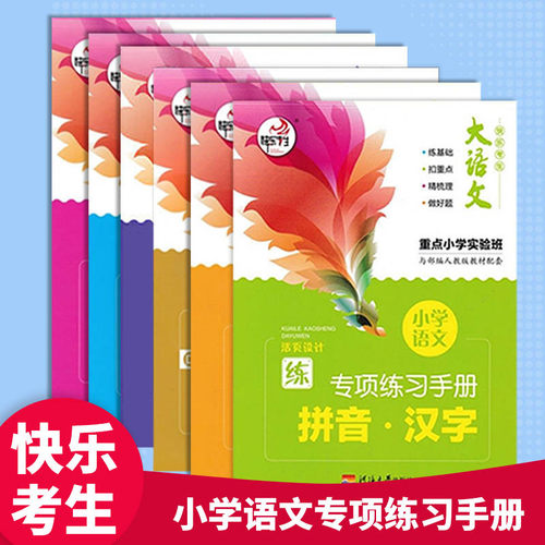 新款大语文小学语文专项练习手册拼音汉字词语标点古诗文学名著