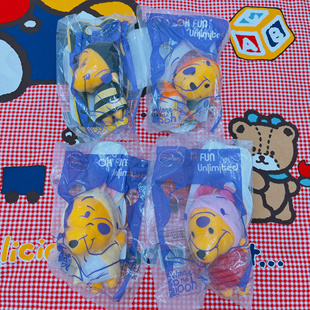 小熊维尼香港限定OK便利店变装噗噗挂件全新中古收藏毛绒公仔