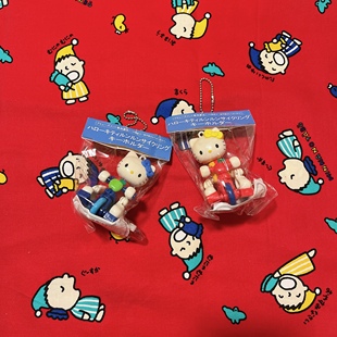 超稀有1976中古三丽鸥hello kitty古董玩具发条自行车单车挂件