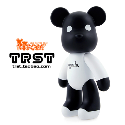 暴力熊微笑黑色摆件公仔