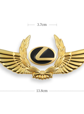 适用ES RX NX UX GX LM LS RZ IS金属车贴车尾车身装饰