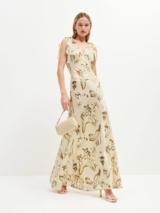 Z0213 欧美新款通勤连衣裙亚马逊性感时尚休闲印花吊带露背连衣裙