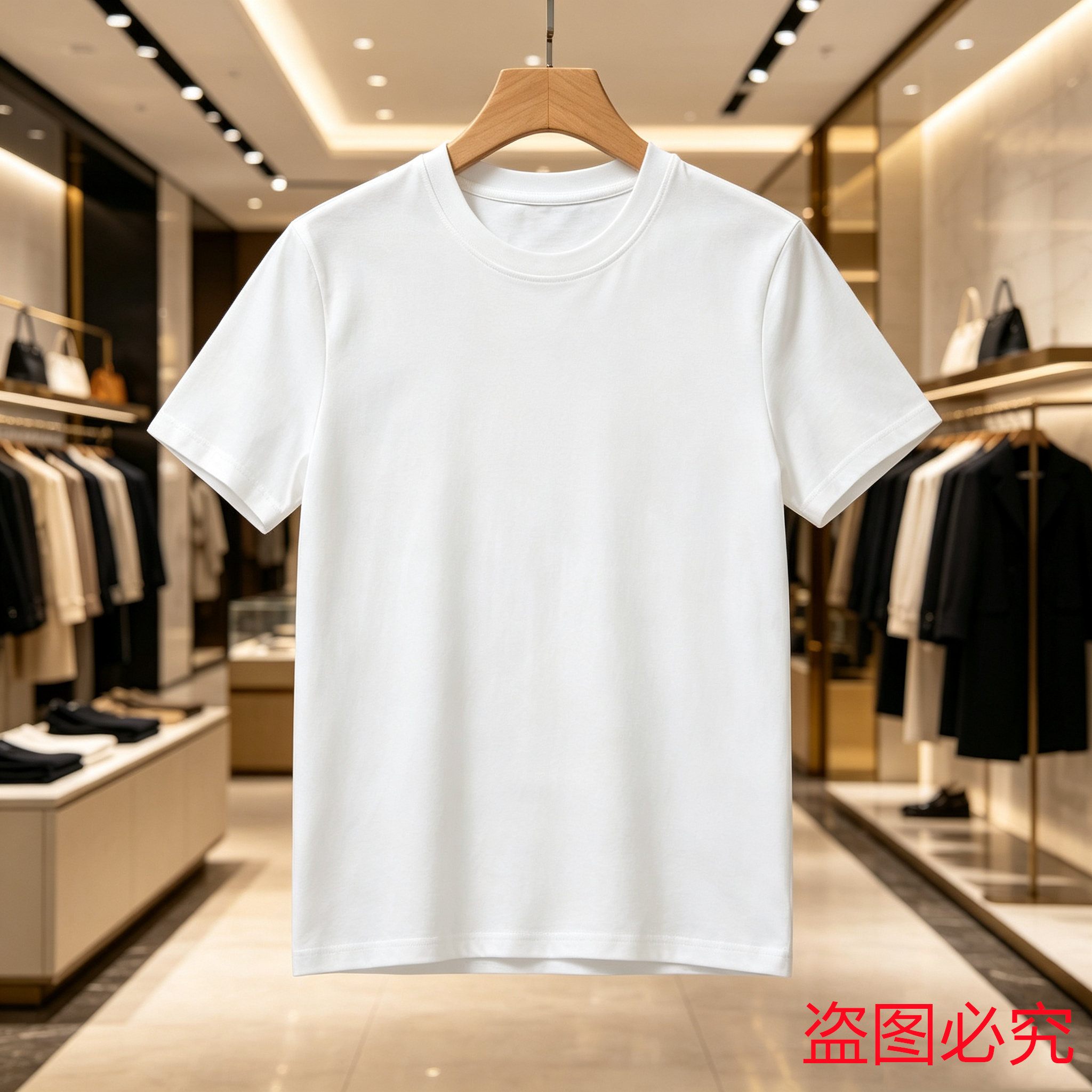  夏季纯色白T恤女圆领修身百搭纯棉短袖内搭上衣简约不挑身材