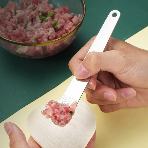 德国304不锈钢馅料勺包混沌工具饺子铲馅挑挖馅勺包饺子饺子匙
