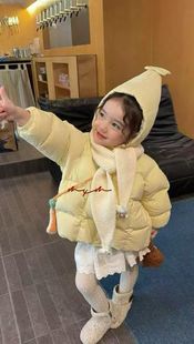 沫小沫国标90白鸭绒儿童羽绒服小女孩羽绒服