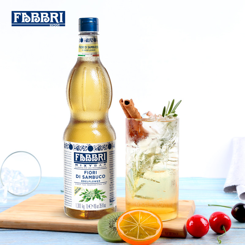 Fabbri法布芮接骨木糖浆1L意大利原装进口果味果露水果茶调味原料,咖啡/麦片/冲饮,糖浆,淘宝优惠券,粉丝福利购,淘宝优惠卷