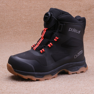 防水雪地靴外贸亲子保暖鞋旋转扣 POLECAT零下羊毛抗寒反射童棉鞋