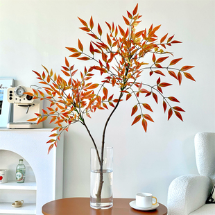 网红绿植南天竹仿真花假花高端马醉木室内客厅民宿商店橱窗装饰花