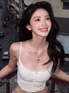 超闪甜酷多巴胺彩色十字架项链