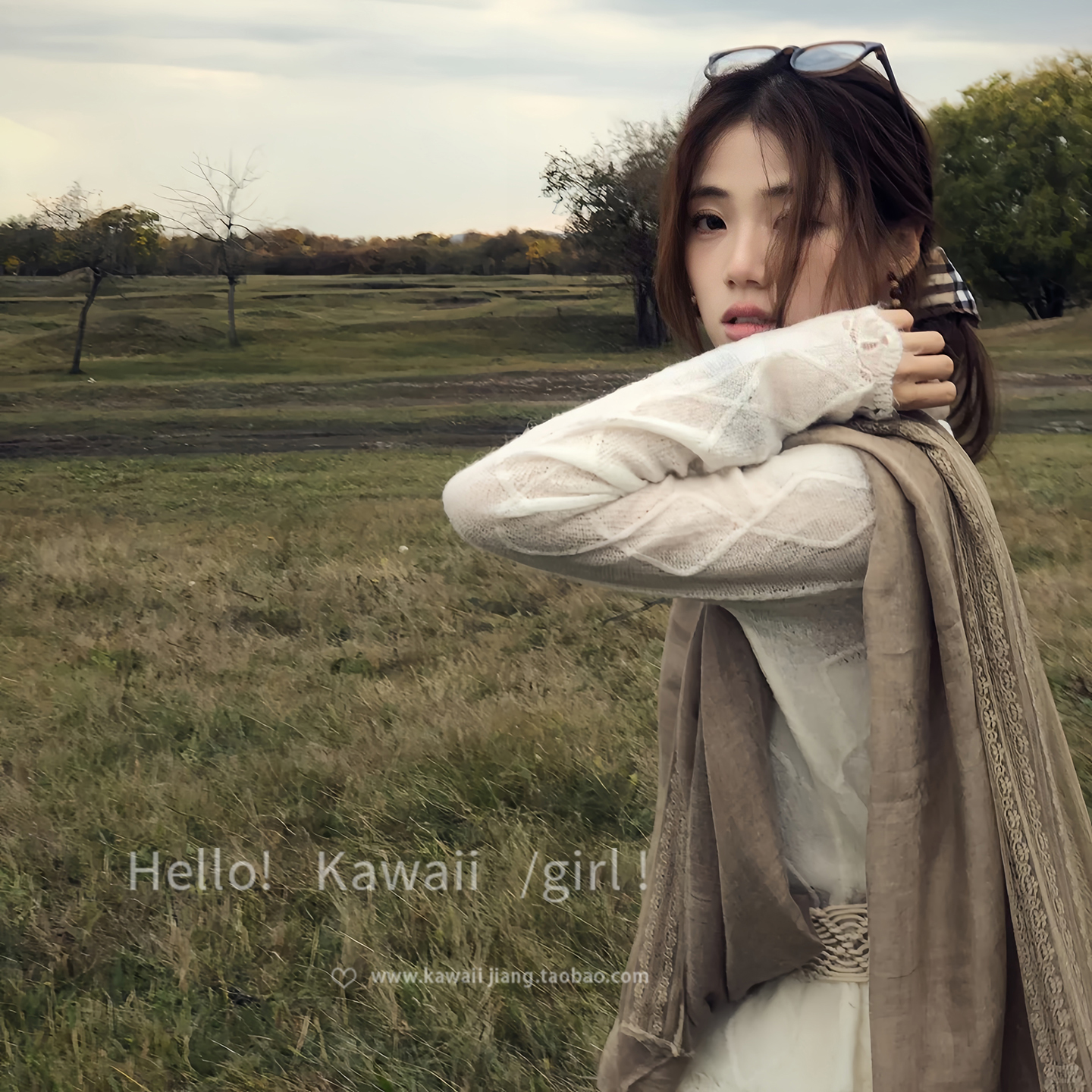 复古民族风棕色棉麻围巾2025新款秋冬氛围感百搭披肩川西旅游配饰