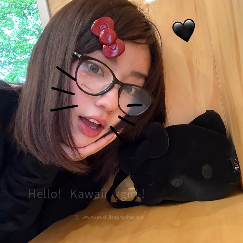 韩系安克拉红蝴蝶结发夹