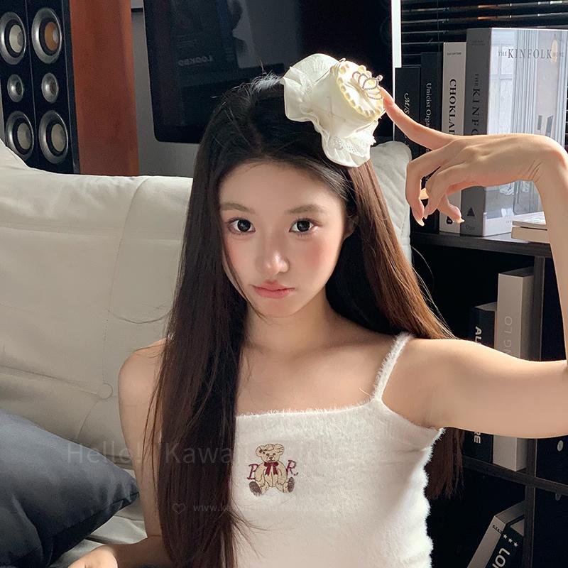 皇冠蕾丝生日蛋糕发夹