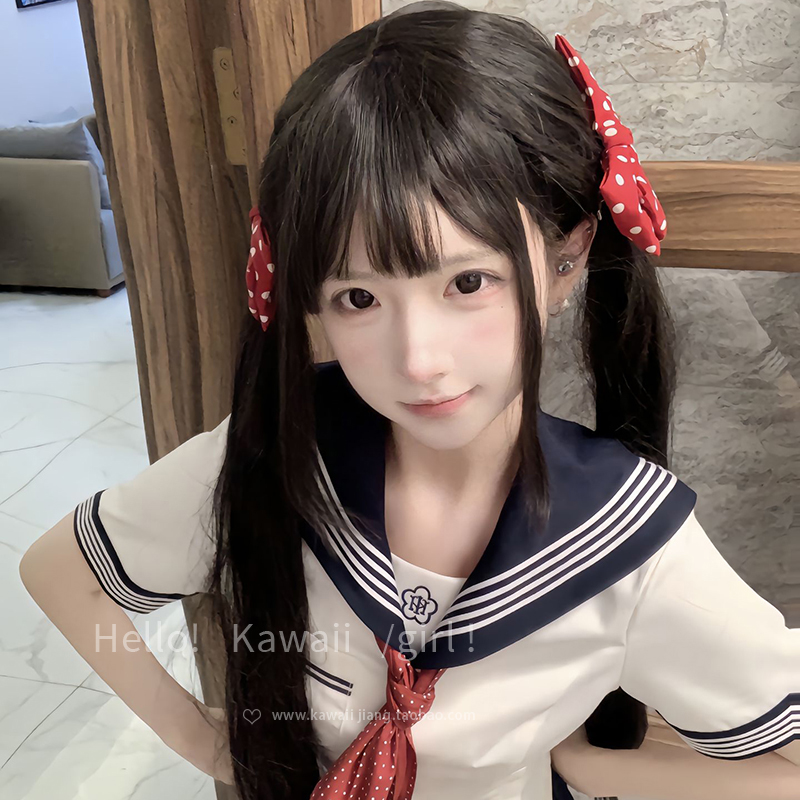 元气感红色蝴蝶结对夹