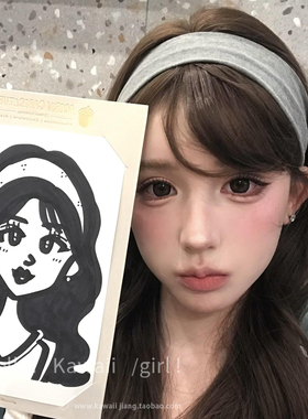 基础款百搭宽边发箍秋冬高颅顶高级感灰色针织头箍加宽发带头饰品
