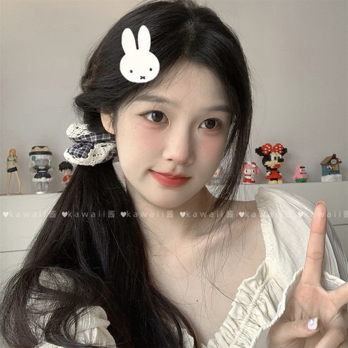 韩系甜美少女心米菲兔发夹