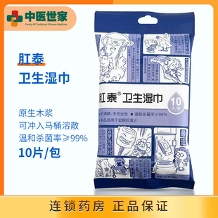 肛泰卫生湿巾 10片 卫生便携湿巾肛泰湿厕纸小包便携卫生湿巾卫生