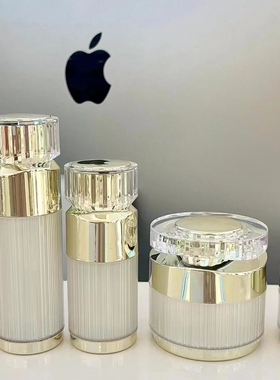 10g30g50g3050100ml竖纹化妆品包装瓶亚克力面霜瓶乳液瓶分装空瓶