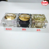 5g10g15g30g四方蝴蝶结亚克力膏霜瓶 瓶 金色黑色面霜瓶化妆品分装