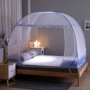 Hồng và lưới chống muỗi yurt mã hóa cửa đôi 1,0 m 1,5 / 1,8m giường lưới chống muỗi sinh viên ký túc xá nhà miễn phí lắp đặt - Lưới chống muỗi mùng bung gấp gọn