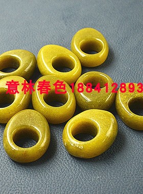 玉石扳指未镶嵌按摩穴位戒指指环