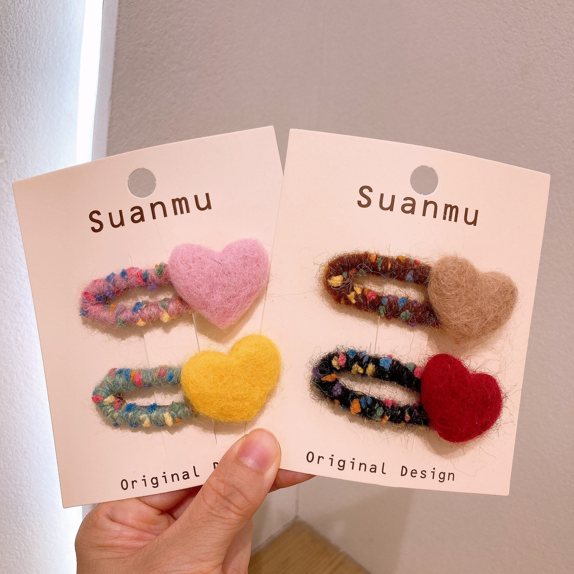 秋冬新年可爱毛毡爱心发夹小女孩bb夹女童碎发卡宝宝发饰儿童头饰,童装/婴儿装/亲子装,发饰,淘宝优惠券,粉丝福利购,淘宝优惠卷