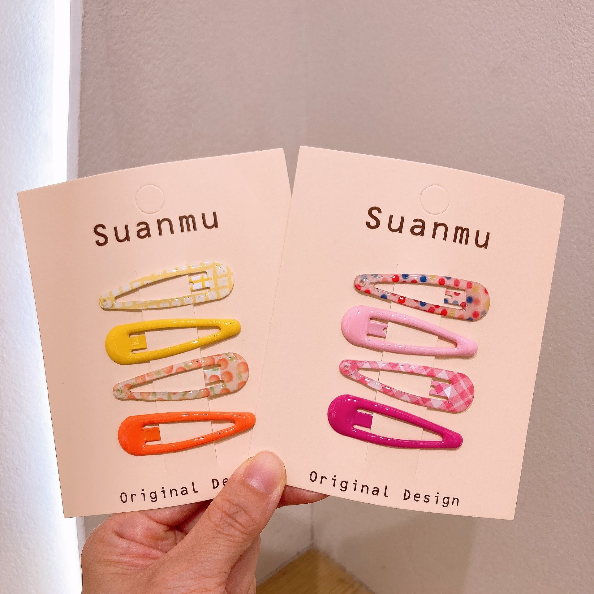 甜美碎花小清新儿童发夹多巴胺色滴油BB夹宝宝刘海夹女童碎发卡子